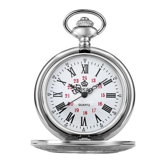 Montre De Poche Vintage Sinex Suisse - 17 Rubis, Mécanique, Avec Collier Ton Or