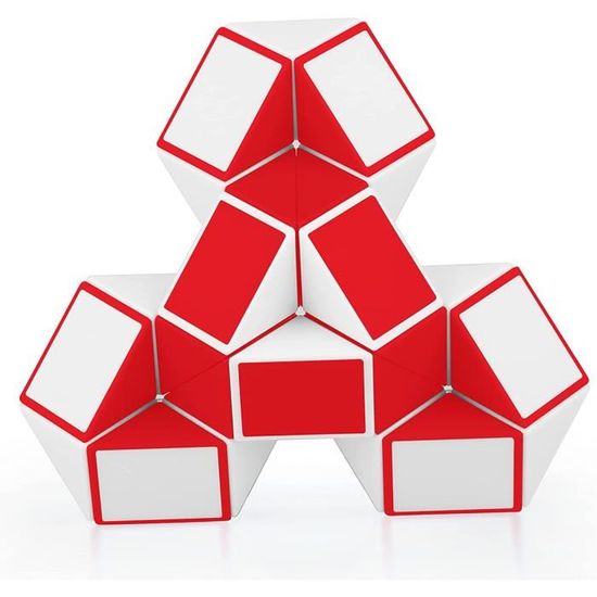 12 Serpents Magiques Twist Puzzles - 24 Blocs, Couleurs Vives - Jouet éducatif Pour Enfants Et Adultes