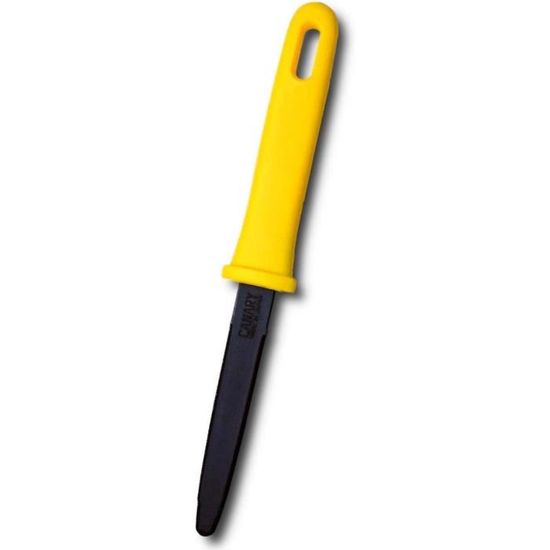 CNARY Coupe Carton Ondulé Dan Chan Revêtement Fluorin Jaune - Outil D'Emballage Japonais Ultra Efficace