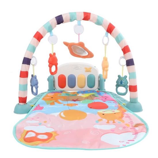 Centre D’activités Bébé Avec Musique Et Lumières – Tapis De Gym Réglable Avec Piano, Hochet Et Tapis Rampant, Pour Nouveau-nés Et Tout-petits, Couleur Verte