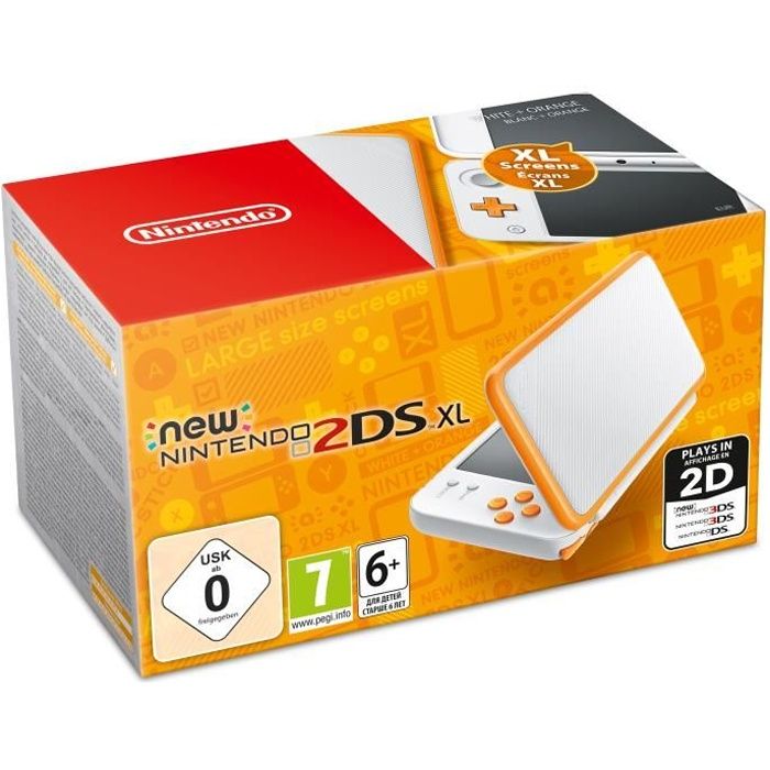 Console New Nintendo 2DS XL • Orange & Blanche