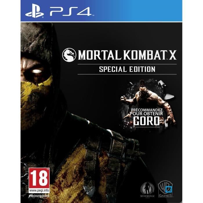 Warner Games Mortal Kombat X Edition Spéciale Jeu PS4