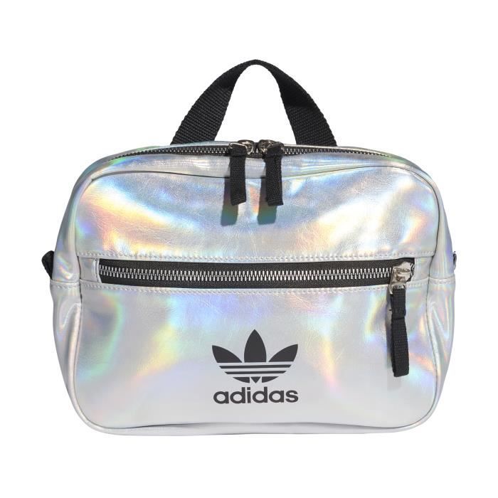 Sac à dos femme adidas Originals Mini Airliner - argent/rose brillant - TU