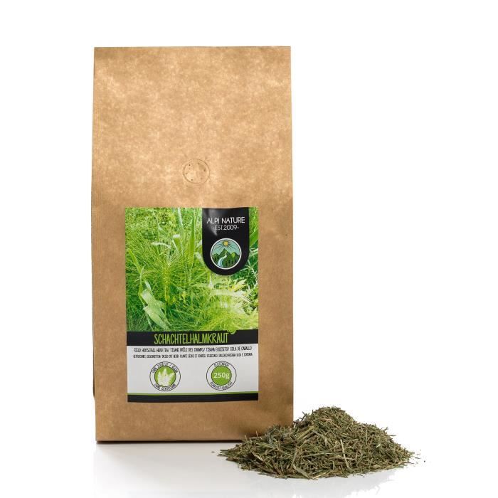 Infusion de prêle (250g), Tisane prêle des champs, Thé de prêle, coupe, déshydratée en douceur, 100% pure et naturelle
