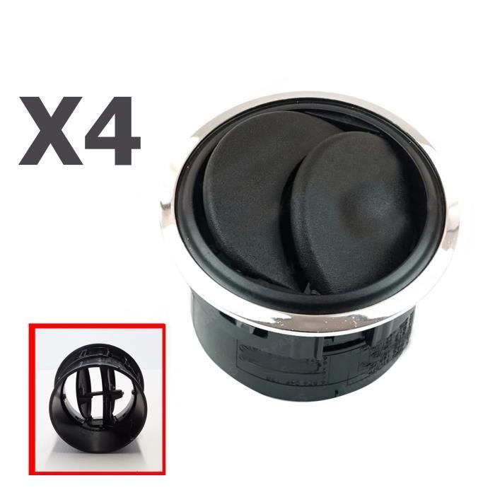 4 Grilles de Ventilation Bouche d'air Aeration Avant Gauche Droite Milieu Gris prévu pour Master 3 Movano B NV400 Logan