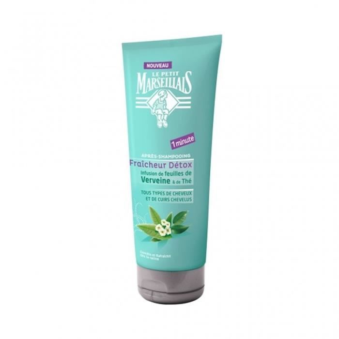 Le Petit Marseillais Après Shampooing Fraîcheur Détox Infusion de Feuilles de Verveine & de Thé 200m