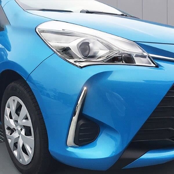 Bande de couverture de phare antibrrouillard avant chromé pour Toyota Yaris Vitz, accessoires de pare cho KIT DE VISSERIE - MIS1166
