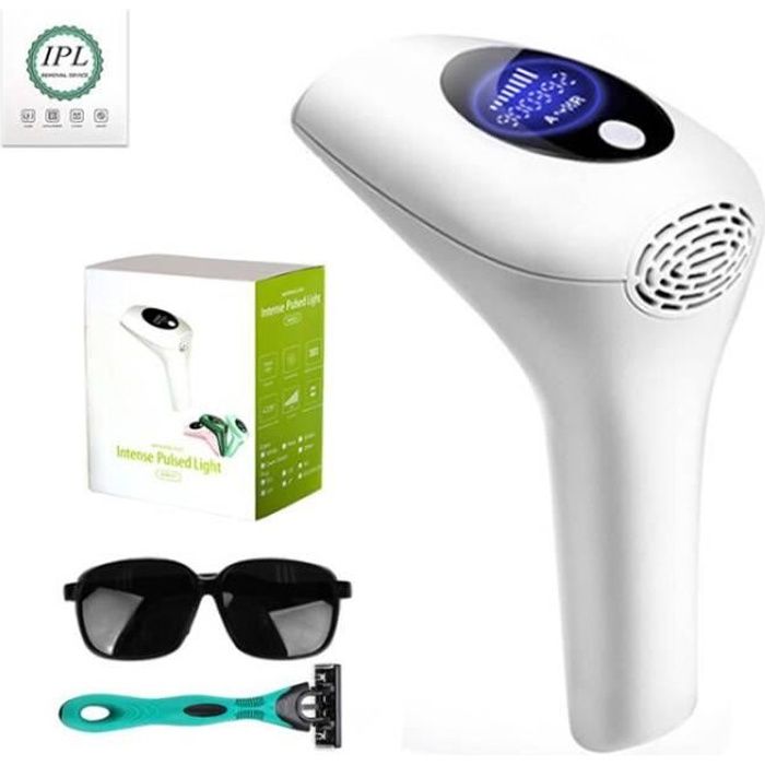 Organgonfand Épilateur à Lumière Pulsée, IPL Appareil d'Épilation Professionnel 500000 Flashs pour Corps/Visage/Maillot/Aisselles