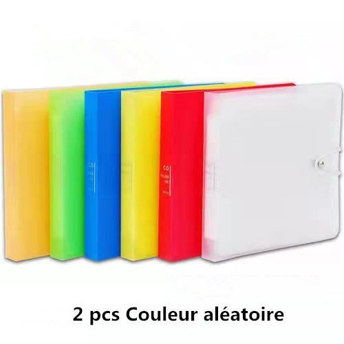 24 Pochettes DVD Disque Housse Etui Sac de Rangement pour Portable Voiture Bureau Voyage CD DVD Sac de Rangement(lot de 2 )