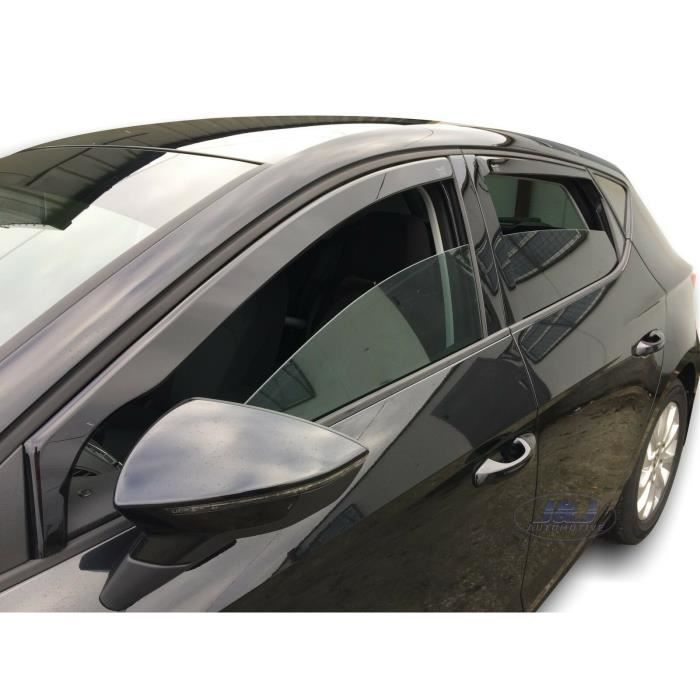 - Deflecteurs d'Air déflecteurs de vent Compatible avec Seat Leon III 5 Portes 2012 - 2020 4 pièces