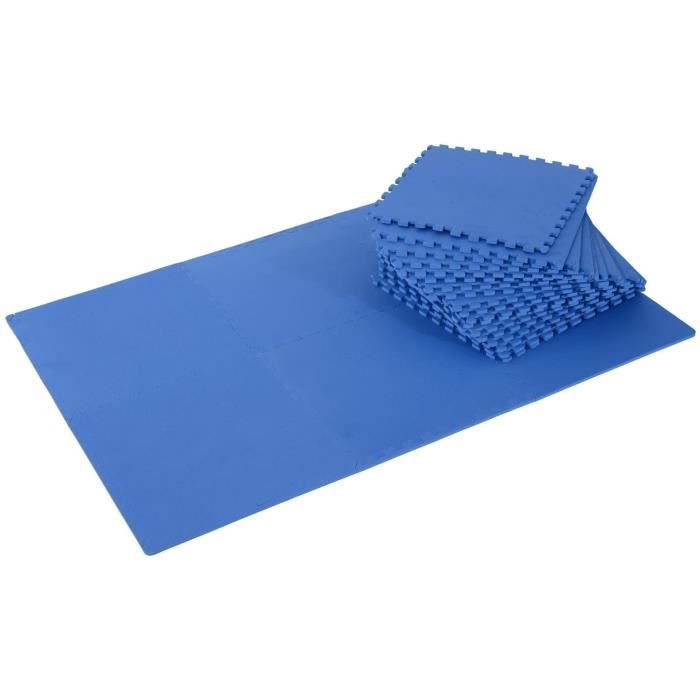 TAPIS DE YOGA M Tapis en Mousse de Protection Sol Tapis de Fitness 62 cm x 62 cm x 1 cm avec Bordures Tapis Puzzle 25 piegravece542