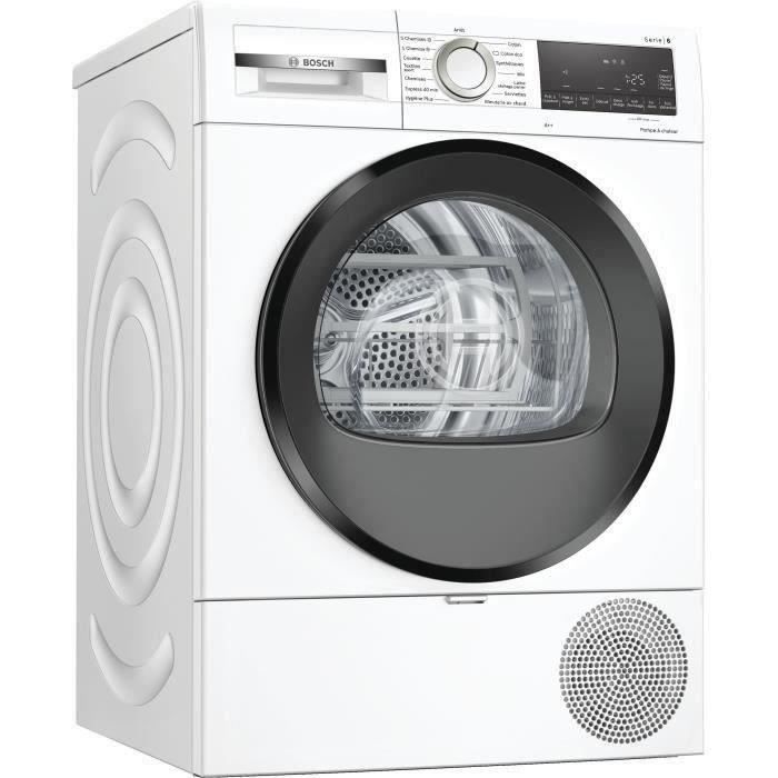 Sèche-linge pompe à chaleur BOSCH WQG245A0FR SER6 - 9 kg - L59,8cm - Classe A++ - Blanc