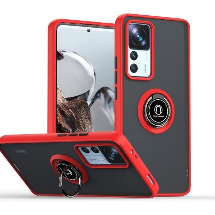 Coque Xiaomi Mi 12T-12T Pro 5G anneau support - Rouge