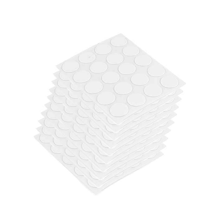 Lot de 1000 pastilles adhésives D. 13 mm en finition blanc - 4026315 - Emuca