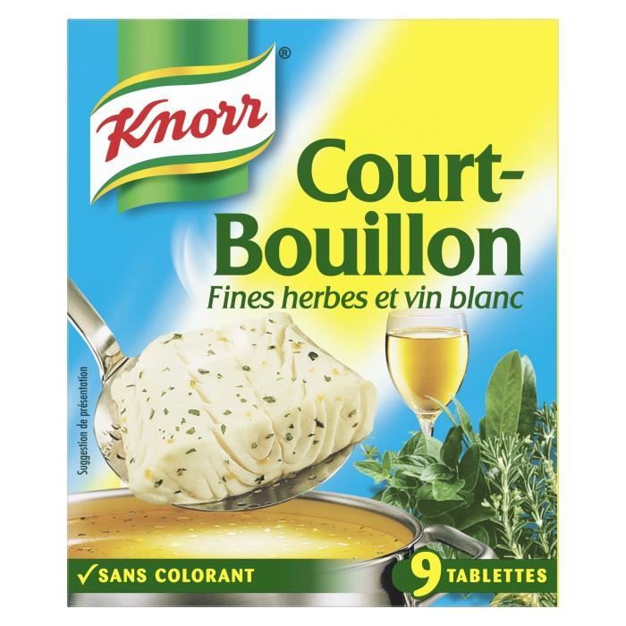 KNORR Court-Bouillon Fines Herbes 9 cubes - 107 g