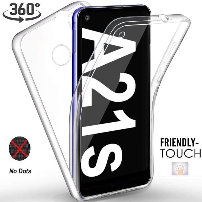 coque GALAXY A21S housse etui integrale silicone plastique transparent samsung