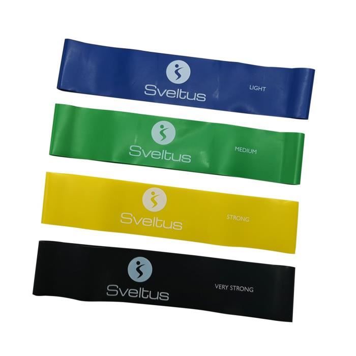 SVELTUS - Set de 4 bandes latex aérobic