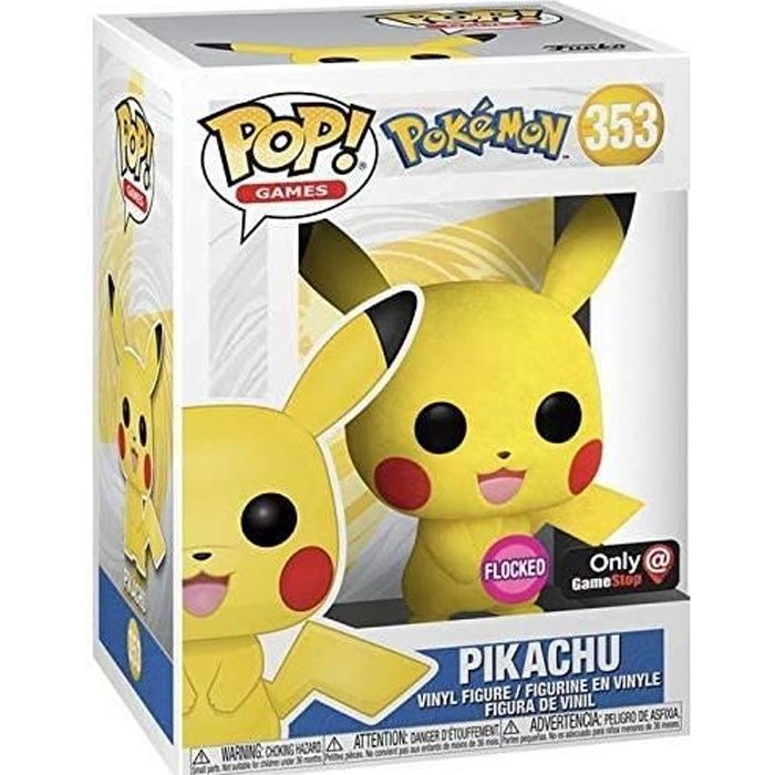 POP! Games Pokemon 353 Pikachu Flocked Sticker Funko Club