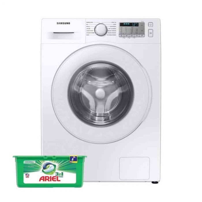 SAMSUNG Lave-linge frontal 8kg 1400trs/min EcoBubble Machine à laver Hublot