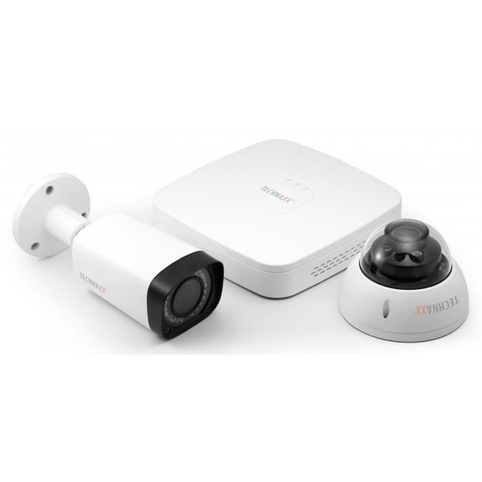 TECHNAXX Pack de surveillance intérieur et extérieur Mini Pro FullHD 1080P TX-51