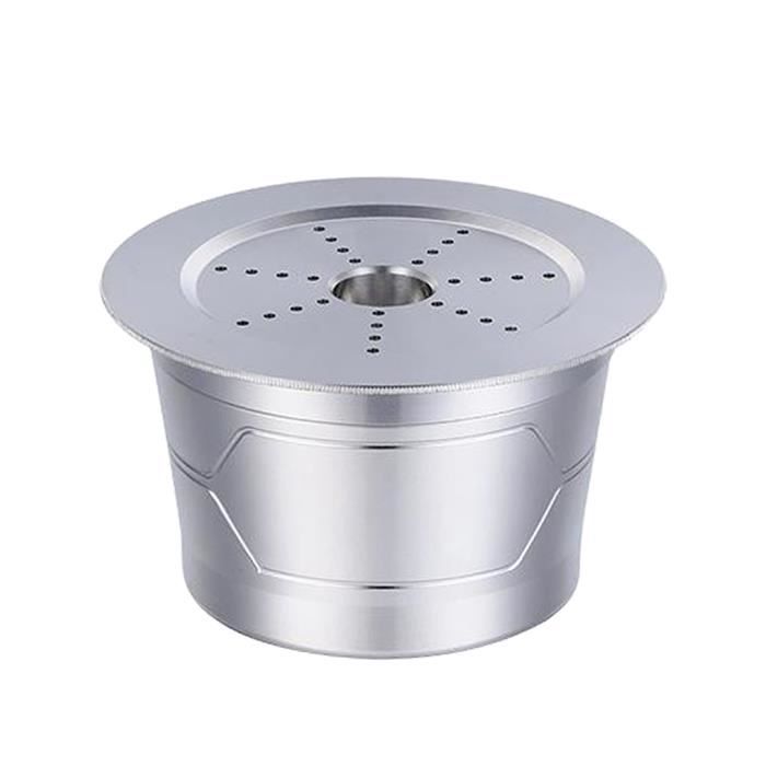 Réutilisable Café Capsule, acier inoxydable Capsule pour Caffitaly S21 S22 avec Cuillère En Plastique Brosse de Nettoyage Facile