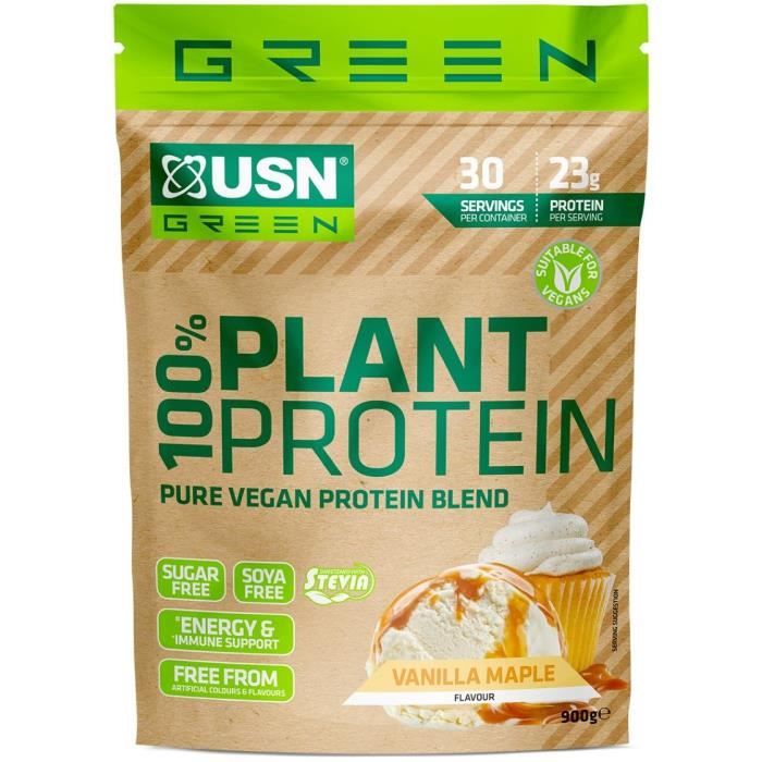 USN Protéines 100% Plant - Vanille Maple - 900 g