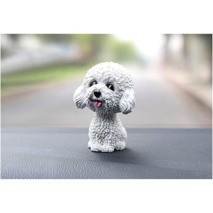 Qfdiwr Figurine Teckel à Tête Mobile – Décoration De Tableau De Bord – Hochet Pour Voiture