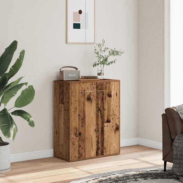 Armoire dappoint - Buffet bahut - vieux bois 60x30x75 cm - Bois dingénierie(42952) ZLH