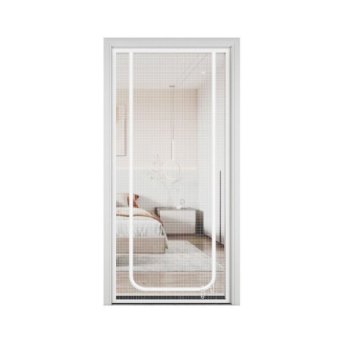 Moustiquaire de porte - CUNEARY - 85x210cm - Insectifuge - Blanc - Design respectueux des animaux