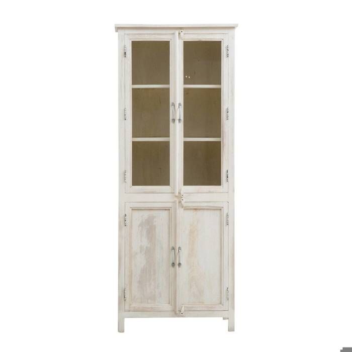 Vaisselier en bois de manguier blanchi Cuzco