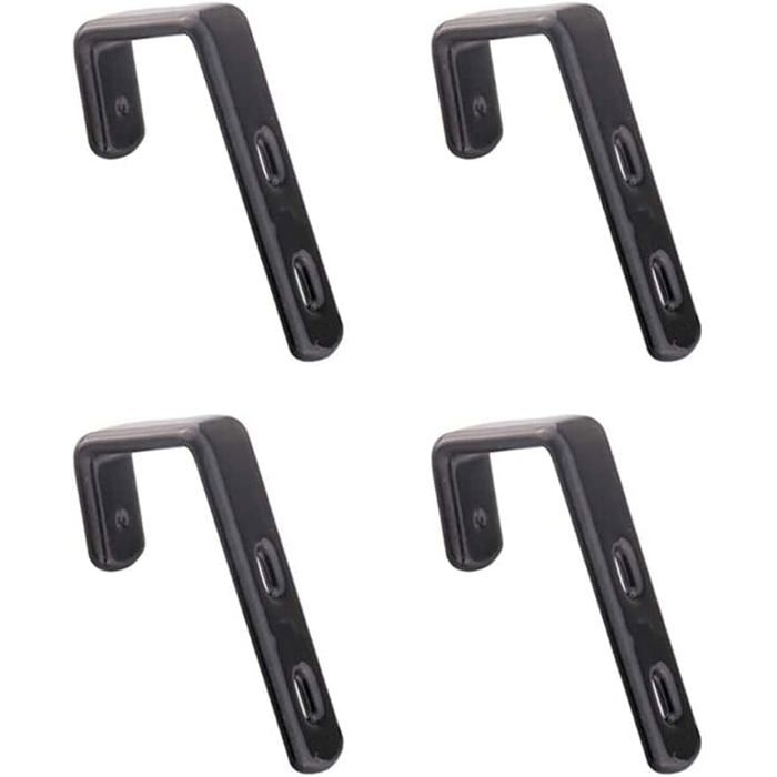 Lot De 4 Crochets En Fer Pour Échelle Lit Superposé - Revêtement PVC Robuste - Organisation Lit Mezzanine