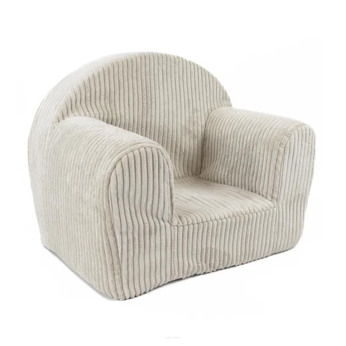 Fauteuil Enfant MINI Beige Clair – Velours Côtelé Housse Amovible OEKO-TEX Fauteuil Enfant MINI Beige Clair – Velours Côtelé Housse Amovible OEKO-TEX