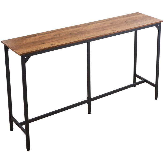 Table haute - DUOKU - BTZ-GW-004 - 160x39 8x91 5 cm - Plateau P2 faible émission - Scandinave/Moderne