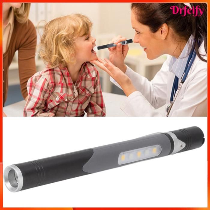 Lampe de poche stylo - AKOZON - USB - 3 modes (blanc/chaud/SOS) - Rechargeable - Clip portable