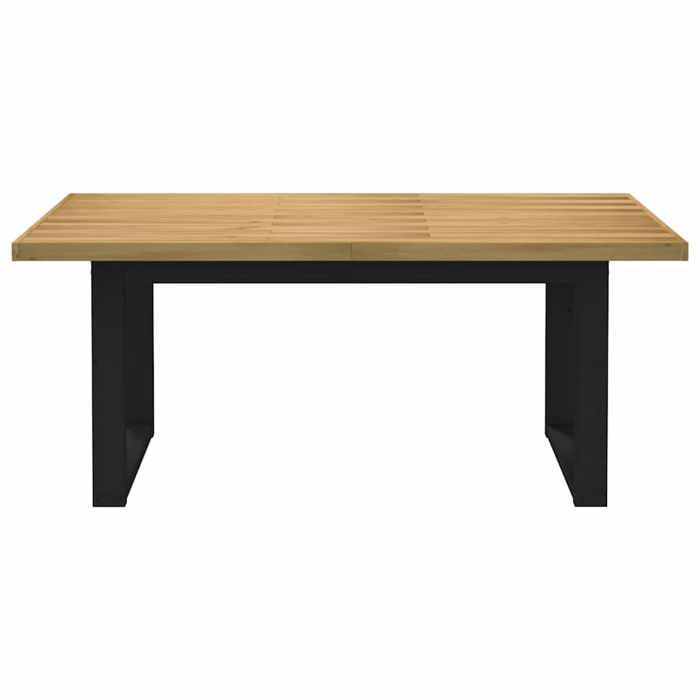 (Vente Chaude)Table cuisine(Rectangle) SOLOMON Brun Table à manger - FAFA-TOP - Meuble de salon - NOAIN pieds en forme de U 180x90x7