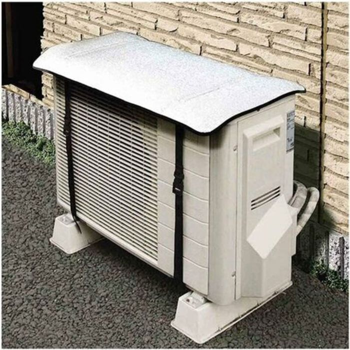 Couvercle climatisation extérieur en aluminium 5mm – Protection anti-UV et étanche à la poussière – Compatible pompes à chaleur spli