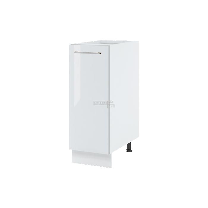 Meuble bas de cuisine Bellissi Blanc Brillant 1 porte L 30 cm - Cuisineandcie Meuble bas de cuisine Bellissi Blanc Brillant 1 porte L 30 cm - Cuisineandcie