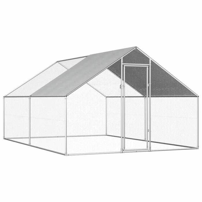 Maison Exclusive - Poulailler dextérieur 275 x 4 x 192 m Acier galvanisé