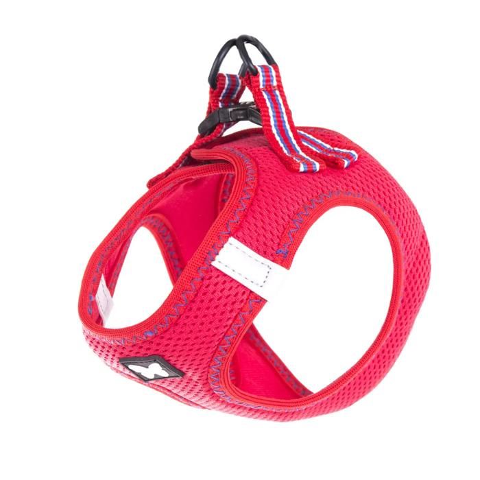Harnais pour chien trio en maille Martin Sellier - rouge - Rouge - 3XS Harnais pour chien trio en maille Martin Sellier - rouge - Rouge - 3XS