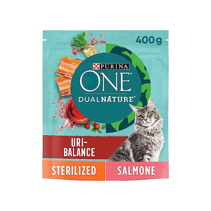 Croquettes chat - PURINA ONE - Adulte Stérilisé 37 kg - Saumon - Contrôle du poids - Riche en protéines