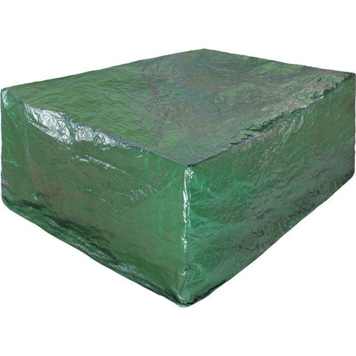 Housse de meubles de jardin imperméable anti-UV avec œillets vert 240x136x88 cm Housse de meubles de jardin imperméable anti-UV avec œillets vert 240x136x88 cm