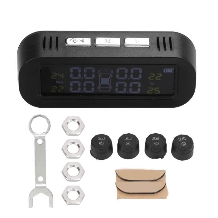 Système TPMS Solaire Pour Moto - Surveillance Pression Et Température Pneus En Temps Réel, étanche, Alarmes, Installation Facile