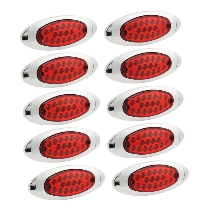 Feu De Gabarit Latéral LED12V 24V Feux De Signalisation Avant Et Arrière Remorque Camion Caravane Rv 10pcs 68830135
