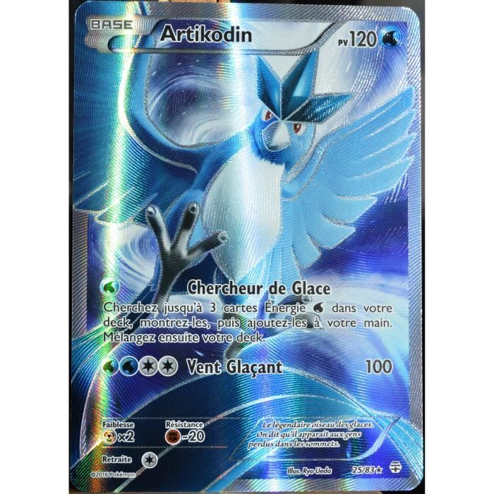 Carte Pokémon 25-83 Artikodin 120 PV - FULL ART Générations FR - Cdiscount  Jeux - Jouets