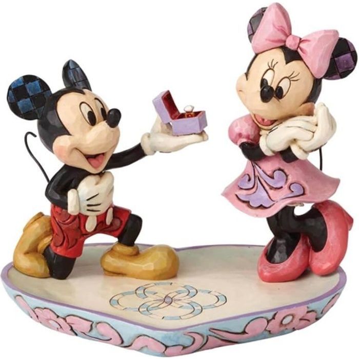 Figurine - Disney - Mickey et Minnie Mouse A Magical Moment - Blanc - Traditions de Disney