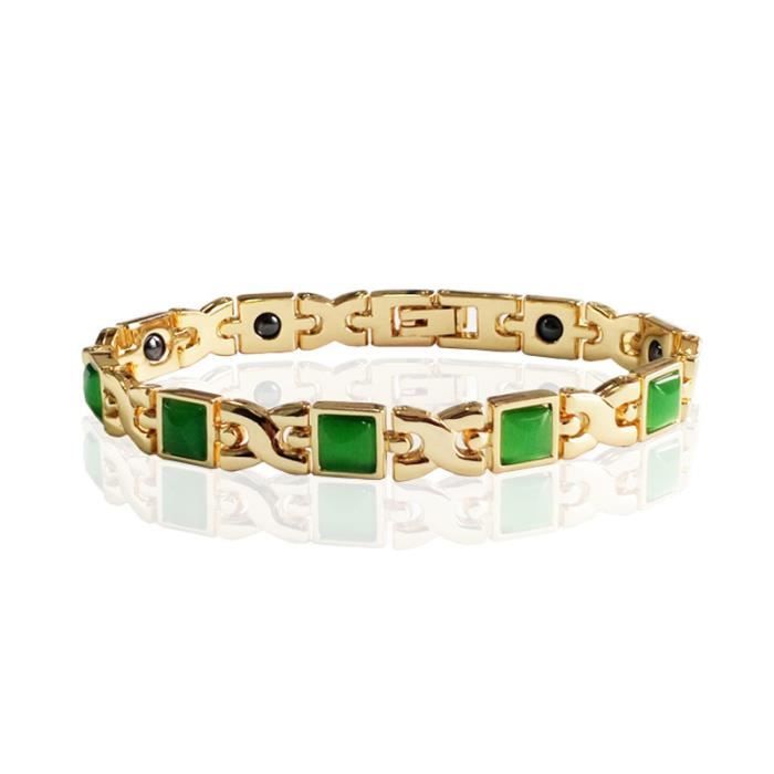 Bracelet En Pierre Bleue Dore Pour Femmes Opale Oeil De Chat Bijoux Or6cm Achat Vente Pierre Vendue Seule Neuf Cdiscount