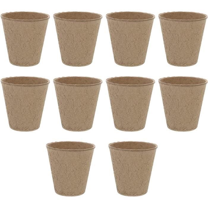 100 Pots Biodegradables Pour Semis SYITCUN - Godets Tourbe Écologiques 4,5 Cm Pour Plantes Et Légumes