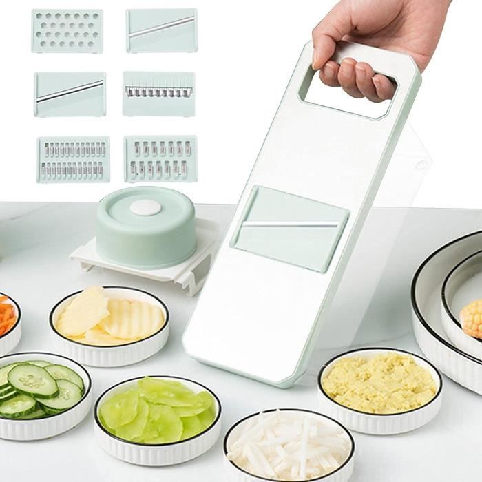 HI NATURE™ Trancheuse à mandoline de Luxe en acier inoxydable - Coupe- légumes
