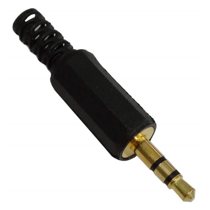 Cable de 3m Guitare Electrique Jack 6.5mm, Stéréo Plaqué Or Mâle mâle -  Cdiscount Instruments de musique