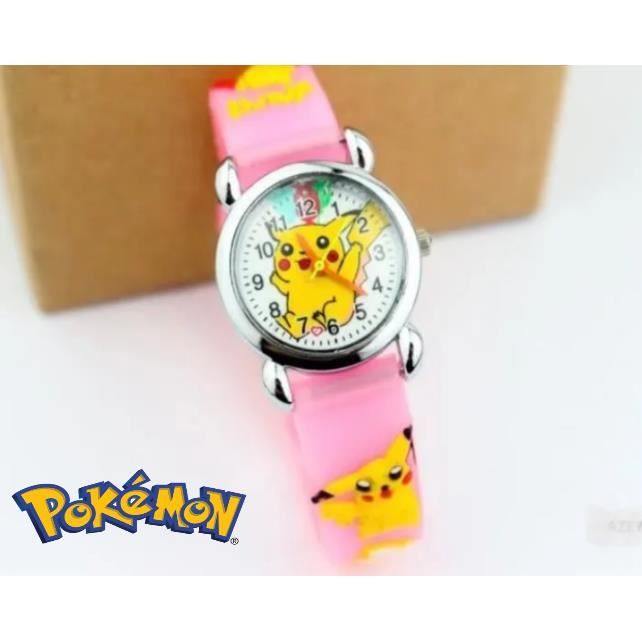 Montre Pokemon Pikachu Rose élégeance